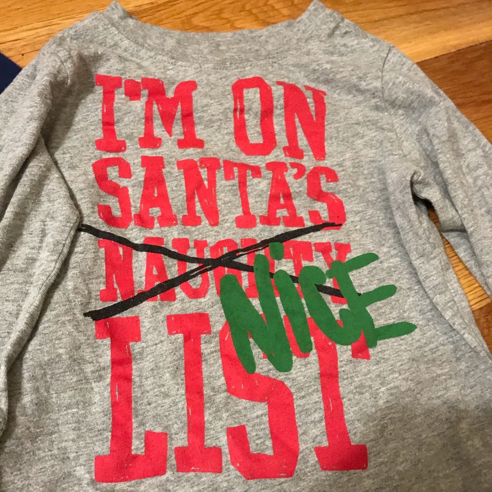 Christmas long sleeve tee size 2t